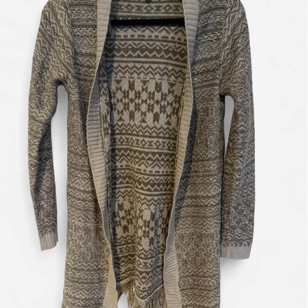 Knox Rose Women's Grey and Brown Cardigan